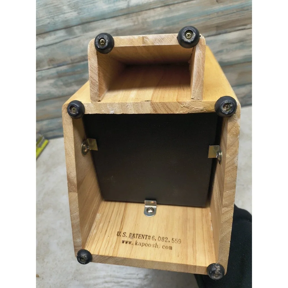 Kapoosh Batonnet Knife Block Light Oak WoodGrain with Flex‎ Rod Technology